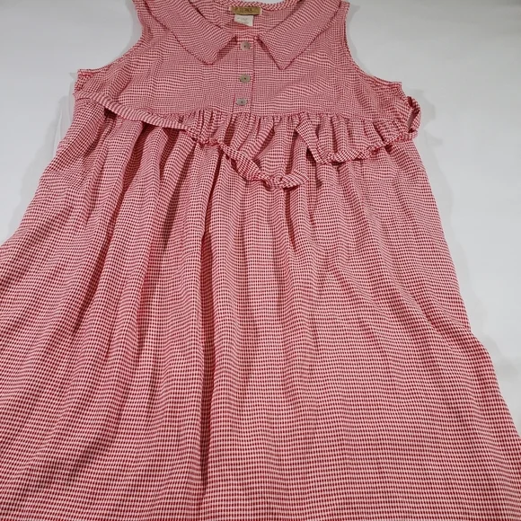 Vintage Red Gingham Plaid Midi Dress by Sostanza Size XL - Picture 2 of 9